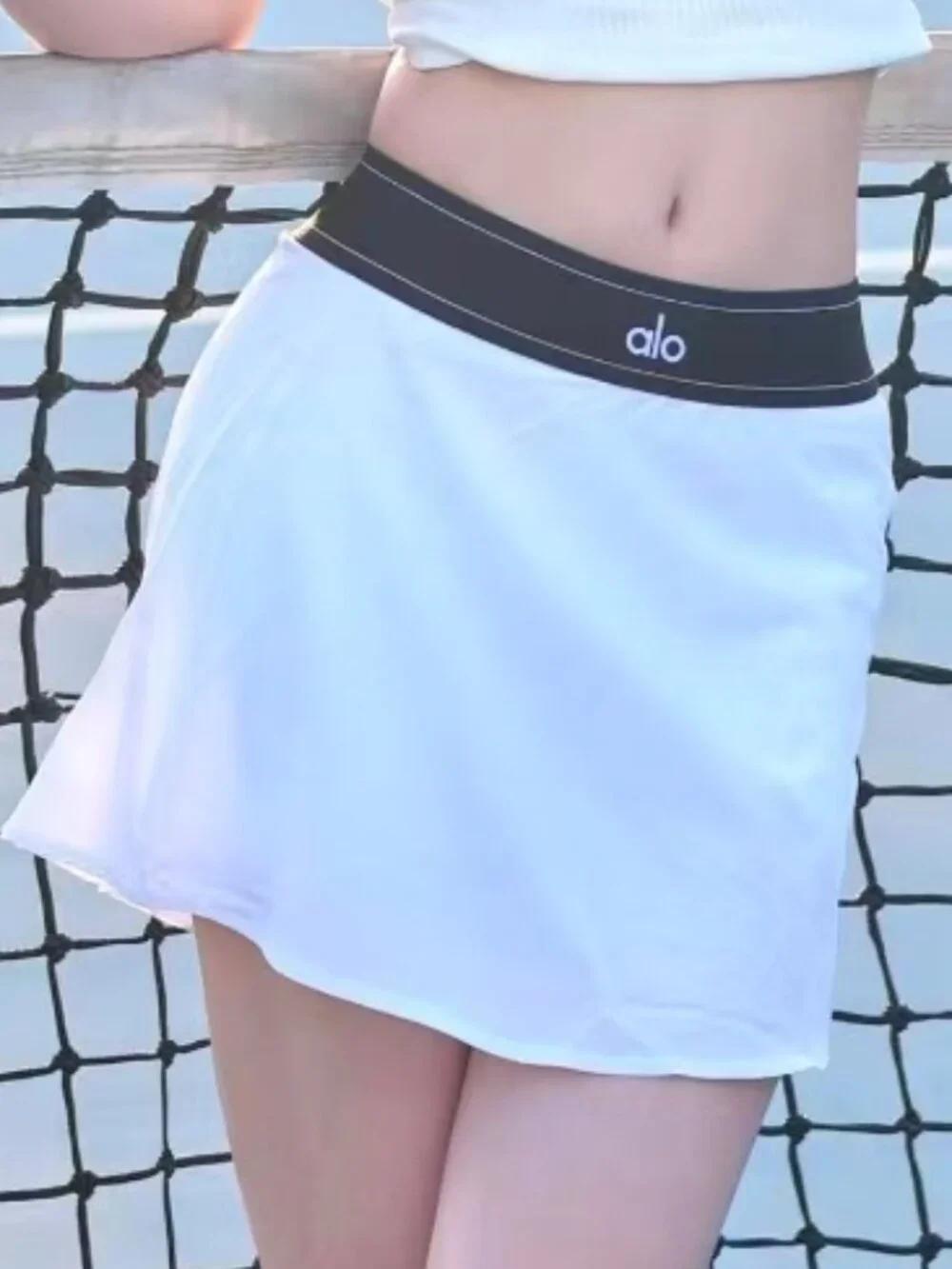 White👩‍🎓Alo Yoga Match Point Tennis Skirt🧊Women’s XS-S,NWT